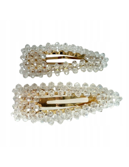 Spinki do włosów z kryształkami Lolita Accessories 2 sztuki Wieczorowe