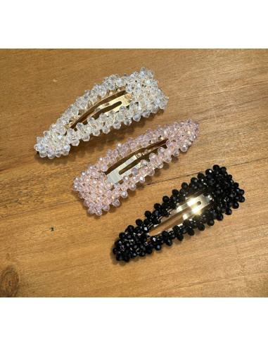 Spinki do włosów z kryształkami Lolita Accessories 3 sztuki Wieczorowe