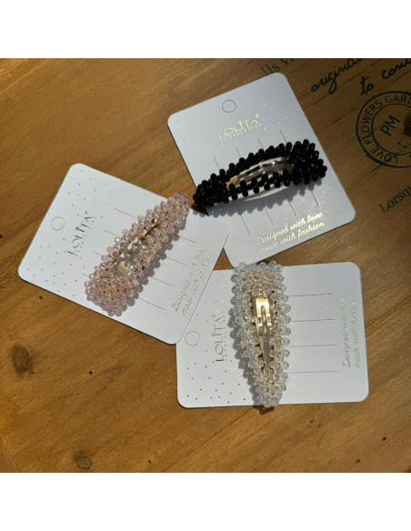Spinki do włosów z kryształkami Lolita Accessories 3 sztuki Wieczorowe