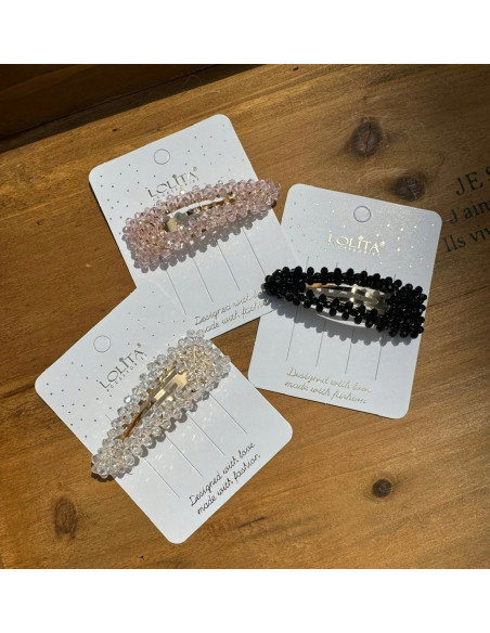 Spinki do włosów z kryształkami Lolita Accessories 3 sztuki Wieczorowe