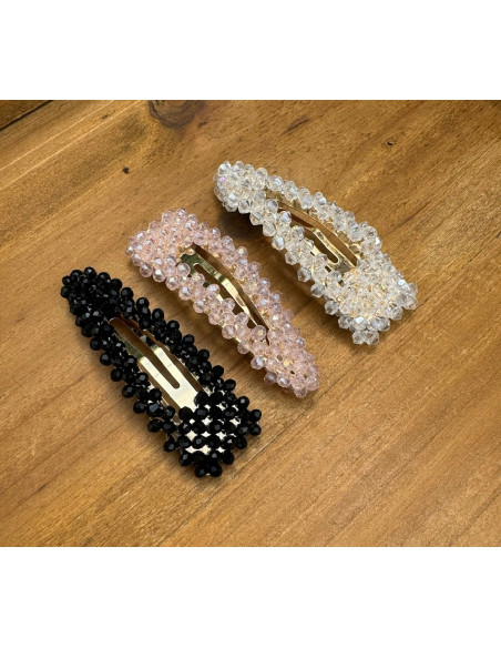 Spinki do włosów z kryształkami Lolita Accessories 3 sztuki Wieczorowe