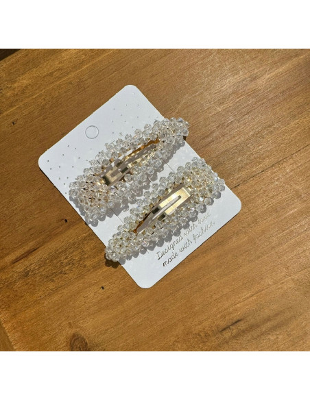 Spinki do włosów kryształki Lolita Accessories 2 sztuki Wieczorowe