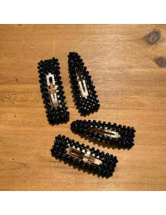 Spinki do włosów czarne kryształki Lolita Accessories 4... 2