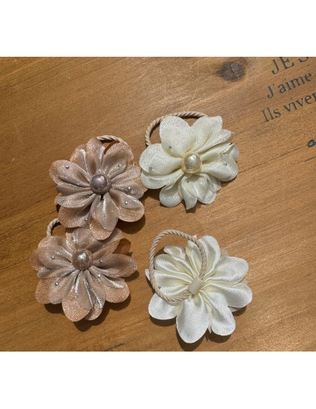 Gumki do włosów dla dziewczynki Kwiatki Lolita Acc. Zestaw 4 sztuki