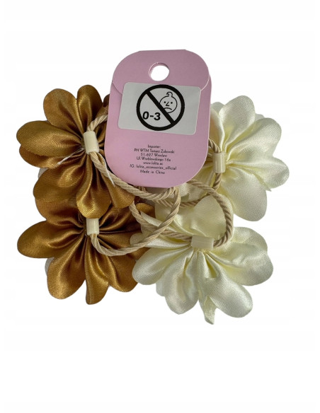 Gumki do włosów dla dziewczynki Kwiatki Lolita Acc. Zestaw 4 sztuki