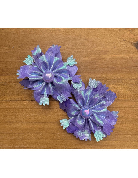 Spinki do włosów dla dziewczynki Kwiatki XL Lolita Acc. Zestaw 2 sztuki