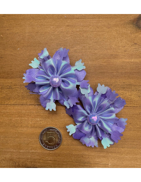 Spinki do włosów dla dziewczynki Kwiatki XL Lolita Acc. Zestaw 2 sztuki