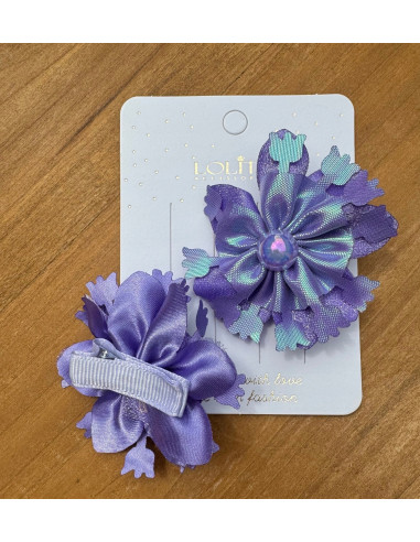 Spinki do włosów dla dziewczynki Kwiatki XL...