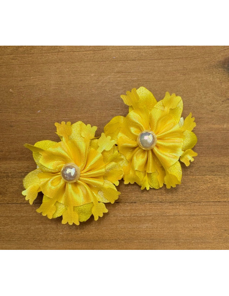 Spinki do włosów dla dziewczynki Kwiatki XL Lolita Acc. Zestaw 2 sztuki