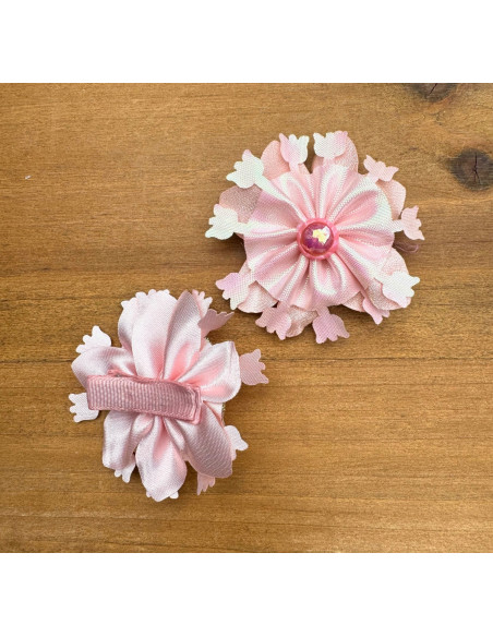 Spinki do włosów dla dziewczynki Kwiatki XL Lolita Acc. Zestaw 2 sztuki