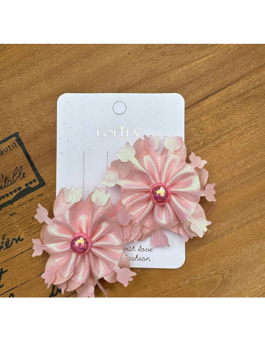 Spinki do włosów dla dziewczynki Kwiatki XL...