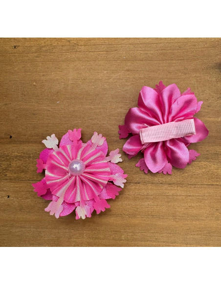 Spinki do włosów dla dziewczynki Kwiatki XL Lolita Acc. Zestaw 2 sztuki