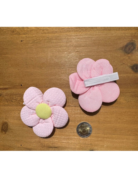 Zestaw 4 sztuki Gumki i spinki do włosów dla dziewczynki Kwiatki XXL SET