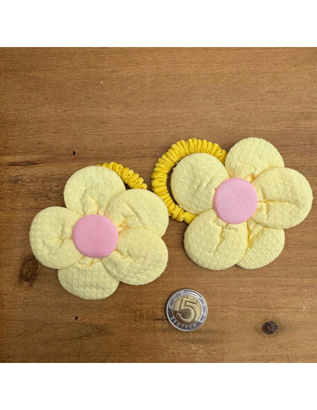 Gumki do włosów dla dziewczynki Kwiatki XXL Lolita Acc. Zestaw 2 sztuki