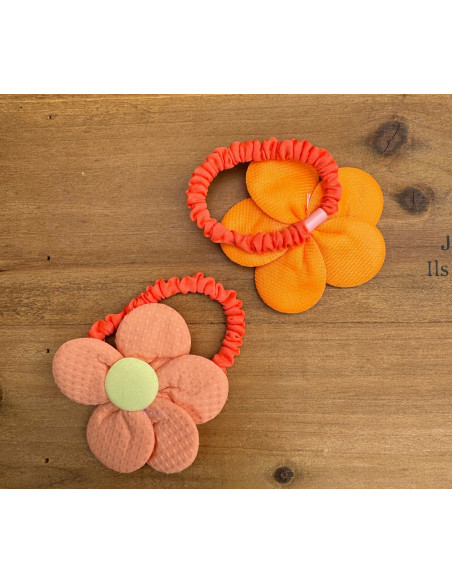 Gumki do włosów dla dziewczynki Kwiatki XXL Lolita Acc. Zestaw 2 sztuki