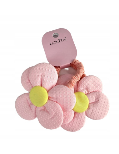 Gumki do włosów dla dziewczynki Kwiatki XXL...