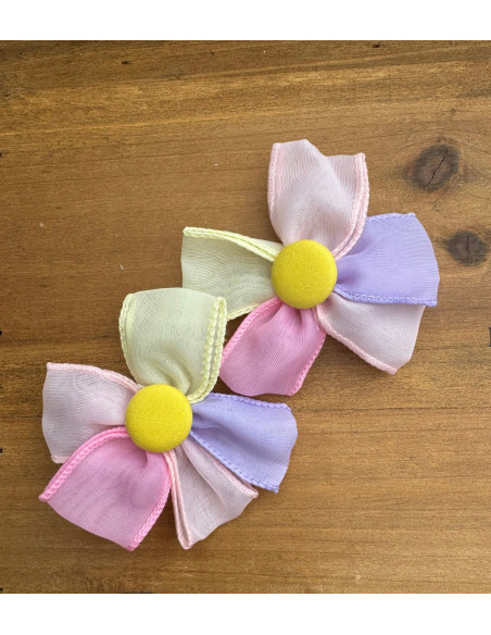 Spinki do włosów dla dziewczynki Kwiatki Wiatraczki 2 sztuki