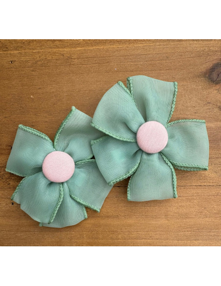 Spinki do włosów dla dziewczynki Kwiatki Wiatraczki 2 sztuki