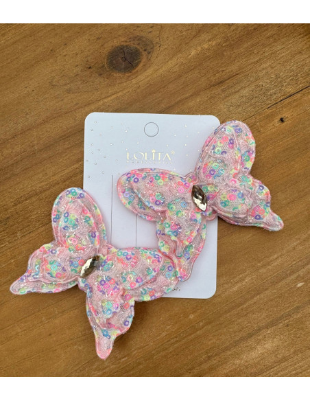 Spinki do włosów dla dziewczynki Motyle Lolita Acc. Zestaw 2 sztuki Motylki