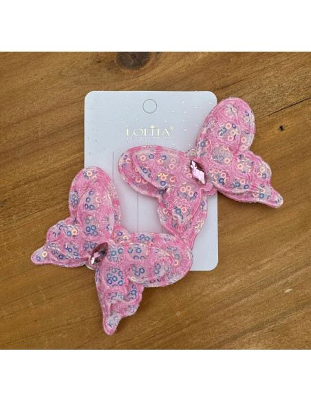 Spinki do włosów dla dziewczynki Motyle Lolita Acc. Zestaw 2 sztuki Motylki