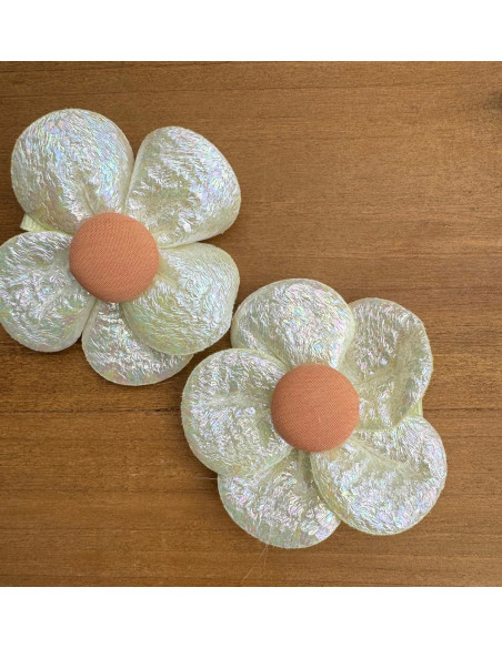 Spinki do włosów dla dziewczynki Kwiatki XXL Lolita Acc. Zestaw 2 sztuki