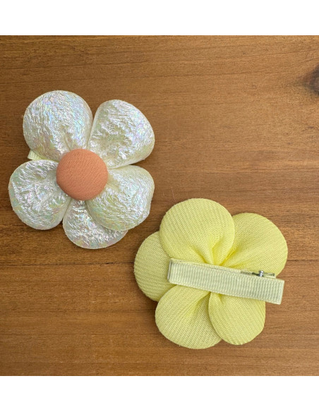 Spinki do włosów dla dziewczynki Kwiatki XXL Lolita Acc. Zestaw 2 sztuki