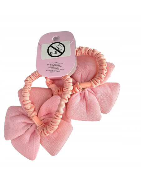 Zestaw 4 sztuki Gumki i spinki do włosów dla dziewczynki Kwiatki XXL SET