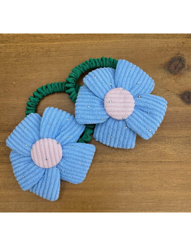 Gumki do włosów dla dziewczynki Kwiatki XXL...