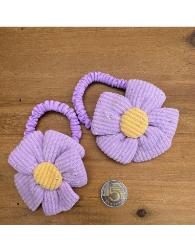 Gumki do włosów dla dziewczynki Kwiatki XXL...