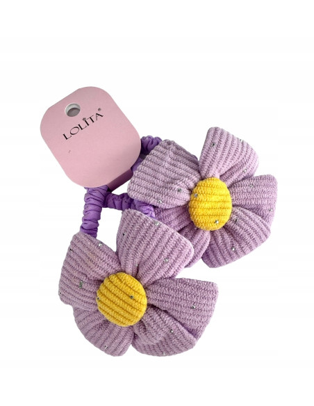 Gumki do włosów dla dziewczynki Kwiatki XXL Lolita Acc. Zestaw 2 sztuki