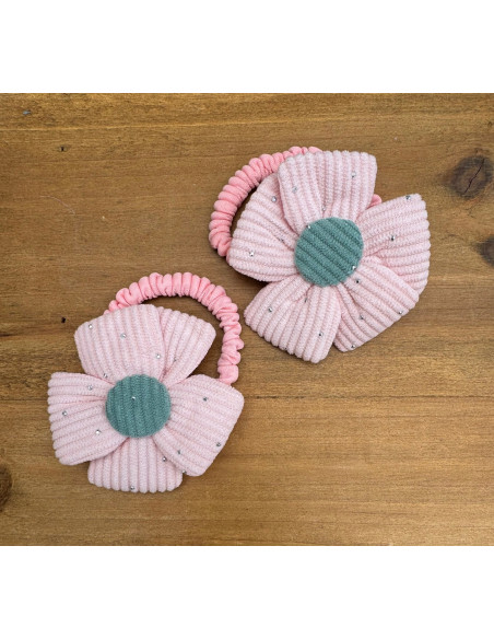 Gumki do włosów dla dziewczynki Kwiatki XXL Lolita Acc. Zestaw 2 sztuki