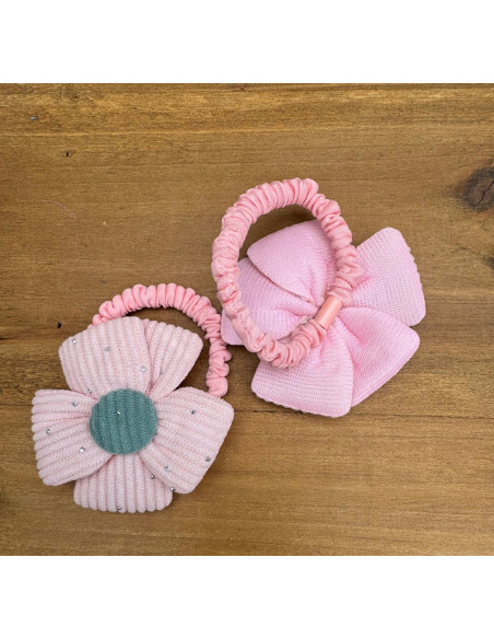 Gumki do włosów dla dziewczynki Kwiatki XXL Lolita Acc. Zestaw 2 sztuki