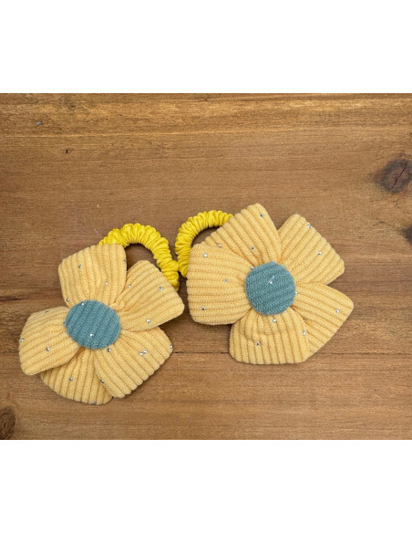 Gumki do włosów dla dziewczynki Kwiatki XXL Lolita Acc. Zestaw 2 sztuki