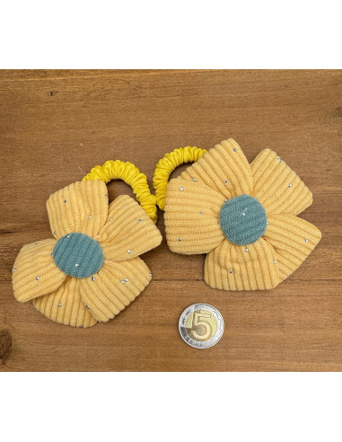 Gumki do włosów dla dziewczynki Kwiatki XXL...