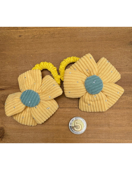 Gumki do włosów dla dziewczynki Kwiatki XXL Lolita Acc. Zestaw 2 sztuki