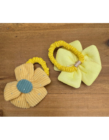 Gumki do włosów dla dziewczynki Kwiatki XXL...