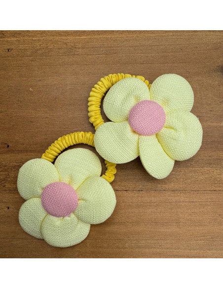 Gumki do włosów dla dziewczynki Kwiatki XXL Lolita Acc. Zestaw 2 sztuki