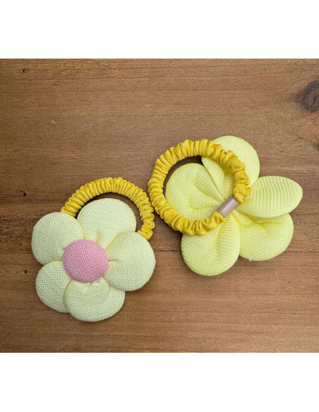 Gumki do włosów dla dziewczynki Kwiatki XXL Lolita Acc. Zestaw 2 sztuki