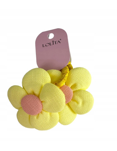 Gumki do włosów dla dziewczynki Kwiatki XXL...