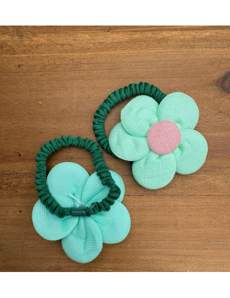 Gumki do włosów dla dziewczynki Kwiatki XXL Lolita Acc. Zestaw 2 sztuki