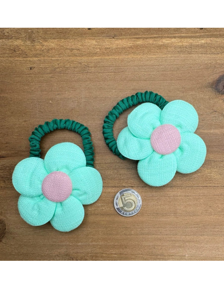 Gumki do włosów dla dziewczynki Kwiatki XXL Lolita Acc. Zestaw 2 sztuki