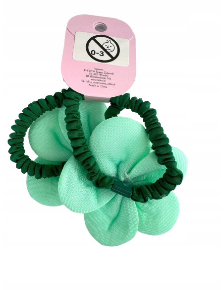 Gumki do włosów dla dziewczynki Kwiatki XXL Lolita Acc. Zestaw 2 sztuki