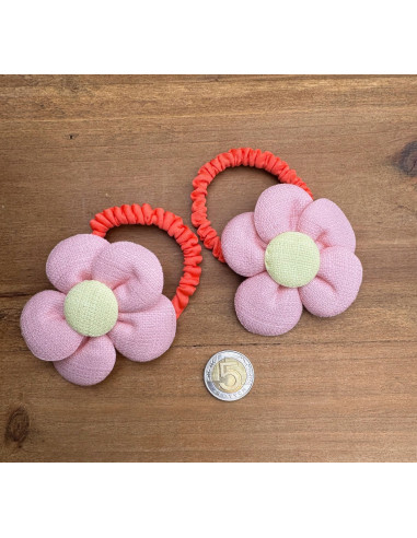 Gumki do włosów dla dziewczynki Kwiatki XXL...