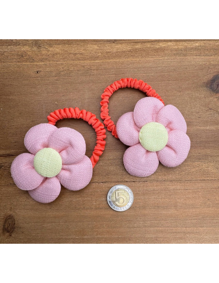 Gumki do włosów dla dziewczynki Kwiatki XXL Lolita Acc. Zestaw 2 sztuki