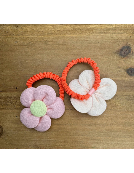 Gumki do włosów dla dziewczynki Kwiatki XXL Lolita Acc. Zestaw 2 sztuki