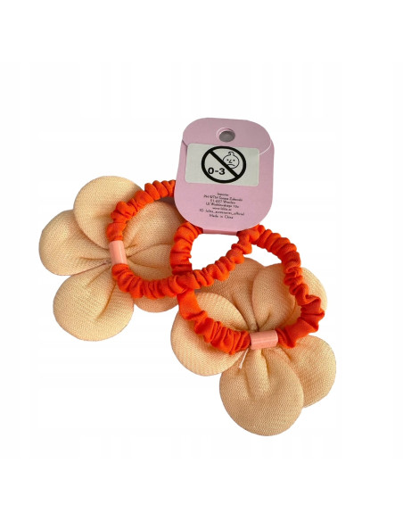 Gumki do włosów dla dziewczynki Kwiatki XXL Lolita Acc. Zestaw 2 sztuki