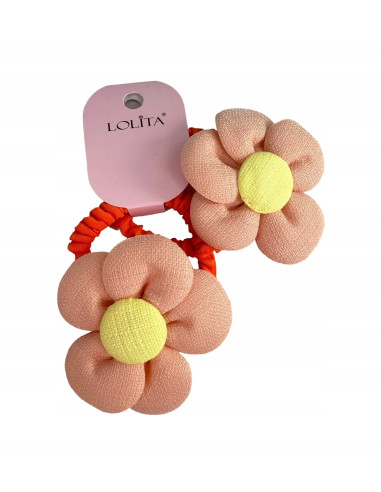 Gumki do włosów dla dziewczynki Kwiatki XXL...