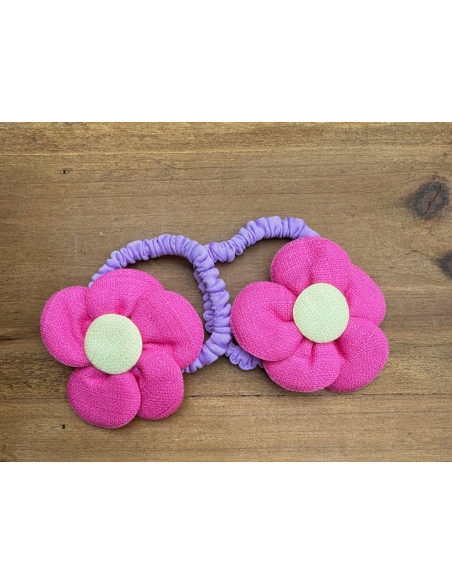 Gumki do włosów dla dziewczynki Kwiatki XXL Lolita Acc. Zestaw 2 sztuki