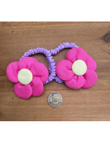 Gumki do włosów dla dziewczynki Kwiatki XXL...