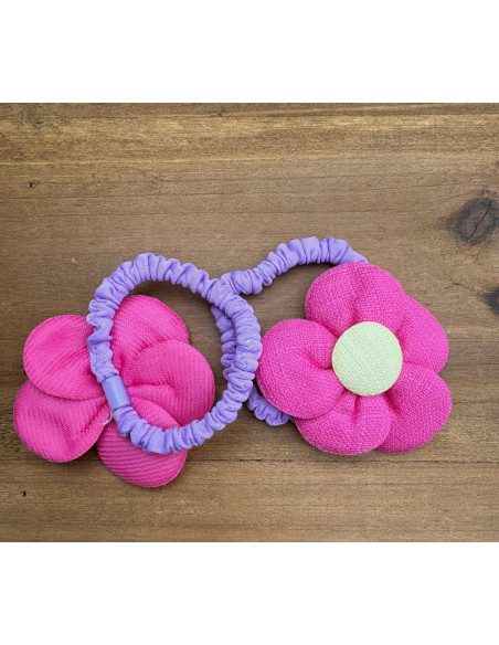 Gumki do włosów dla dziewczynki Kwiatki XXL Lolita Acc. Zestaw 2 sztuki